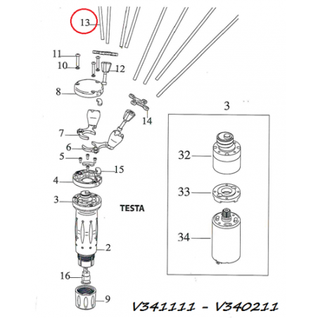 Astina in carbonio D5X350 Jolly Italia