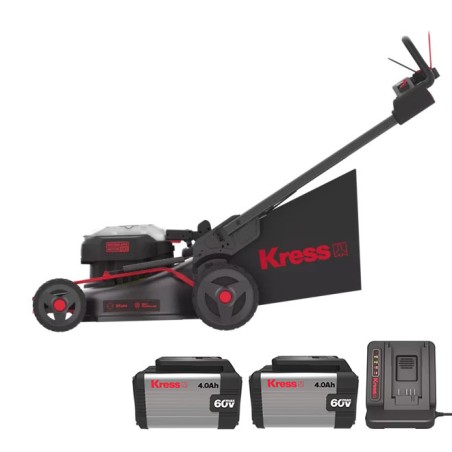 Rasaerba KG760 con 2pz batteria 4Ah e caricabatteria 5Ah