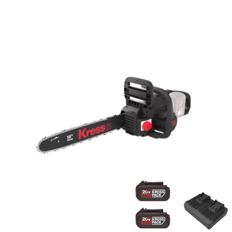 Motosega KG346 con 2pz batteria 4Ah e caricabatteria 4Ah Dual
