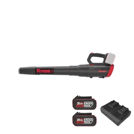 Soffiatore KG584 con 2pz batteria 4Ah e caricabatteria 4Ah Dual