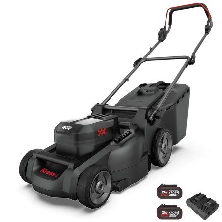 Rasaerba KG745 con 2pz batteria 4Ah e caricabatteria 4Ah Dual