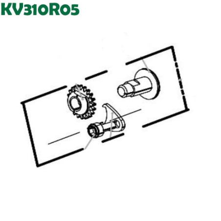 Kit sistema di fissaggio lama cod. KV310R05
