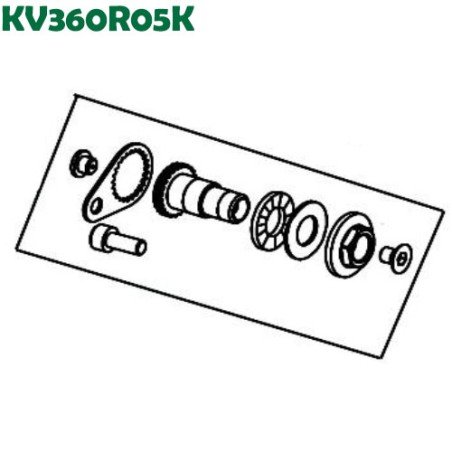 Kit sistema di fissaggio lama matricola "PO.." cod. KV360R05K