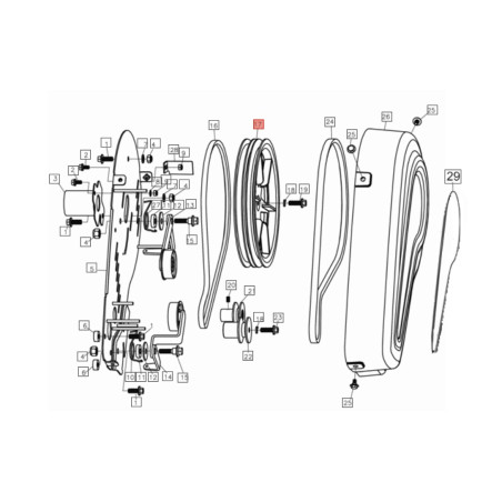 PULEGGIA DOPPIA cod. L66151136 Efco