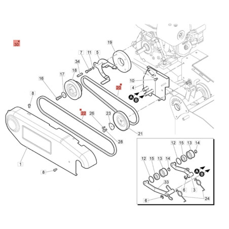 Coppia Cinghie cod. 68240089 Efco