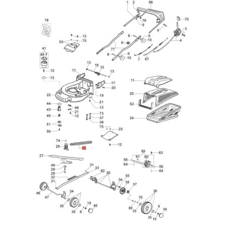 Cinghia cod. 3047025R Efco