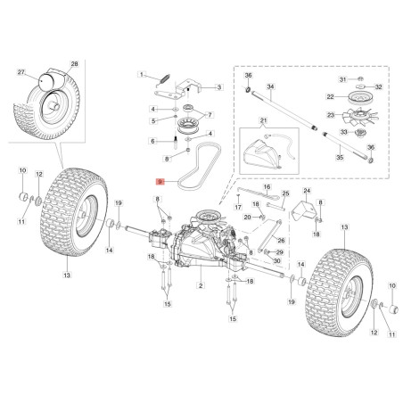 Cinghia cod. 68130625R Efco