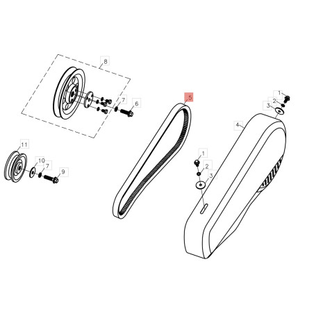 Cinghia cod. L66150932 Efco