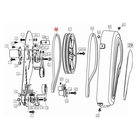 Cinghia cod. L66151135 Efco