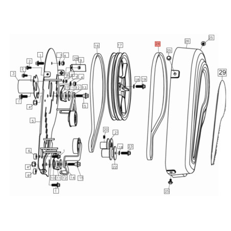 Cinghia cod. L66151141 Efco