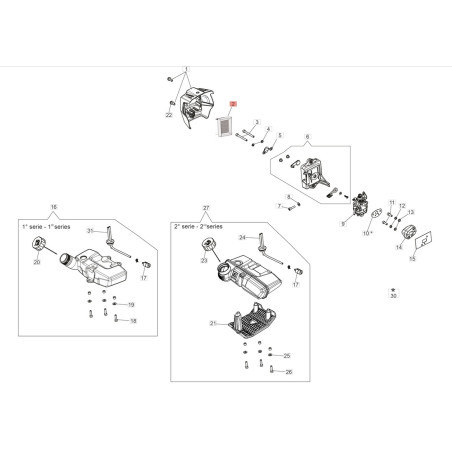 Filtro Aria cod. 61450425R Efco