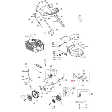 Protezione cod. 66071090 Efco