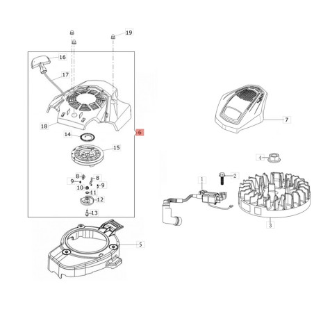 Avviamento Completo cod. L66151549 Efco