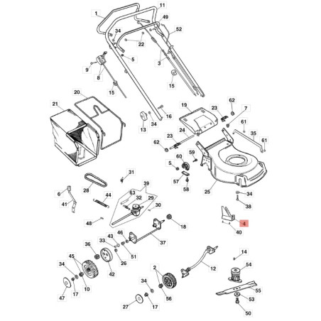 Protezione Cinghia cod. 66110013R Efco