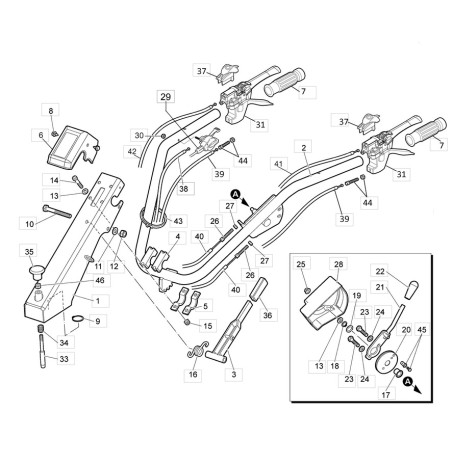 Kit Leva cm 32-Ten.Trasm.X Tri N cod. 68240042 Efco