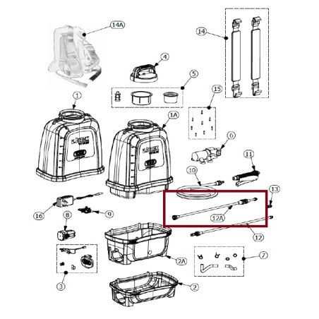 Prolunga Telescopica cm 55/100c Rac.ott cod.189T Volpi