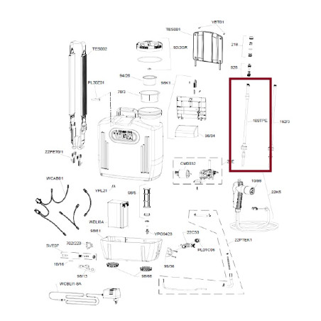Prolunga Telescopica Con Raccordo Ottone cod.189TPE Volpi