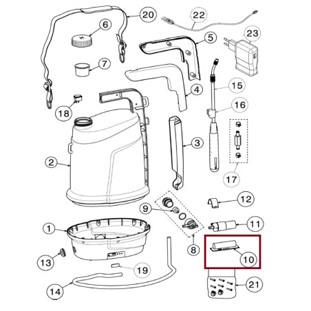 Scheda Elettronica con Batt Smart cod.19SMER090 Volpi