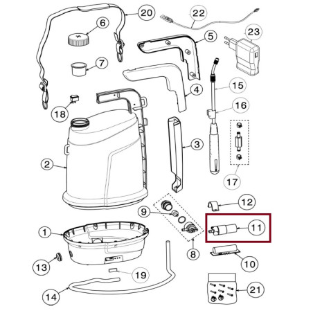 Pompa a Membrana cod.19SMER100 Volpi
