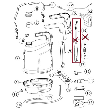 Lancia Telescopica cod. 19SMER130 Volpi