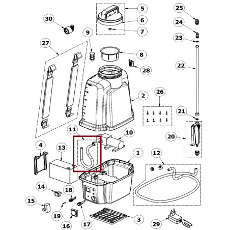 Tubo Aspirazione cod.19VBER090 Volpi
