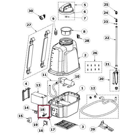 Portafusibile cod.19VBER160 Volpi
