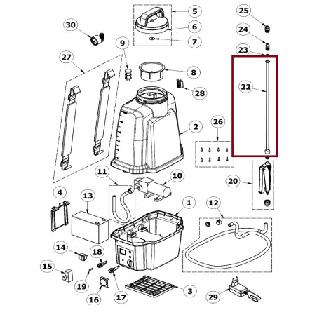 Lancia in Acciaio Inox cod.19VBER170 Volpi