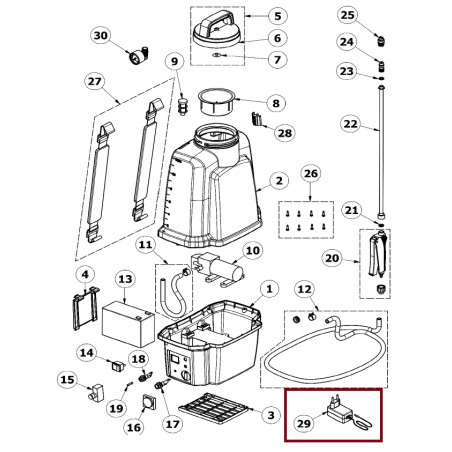 Caricabatterie cod.19VBER210 Volpi