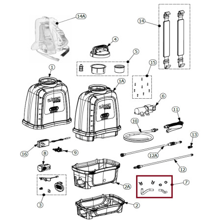 Kit Tubo di Aspirazione Mandata e Fascette cod.23VBEK6 Volpi