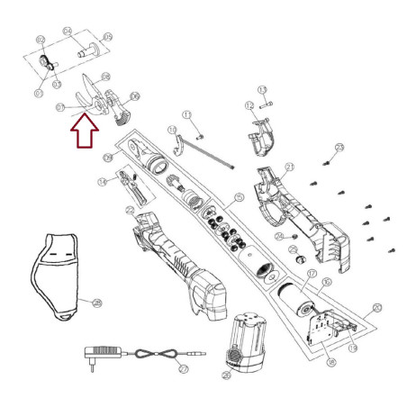 Lama Fissa cod.KV290R07 Volpi