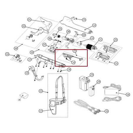 Grilletto con Cablaggio cod.KV500R01 Volpi