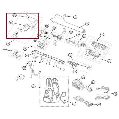 Assieme Lame Ø35 Fino a Matricola PM.0419.500.SY cod.KV600R14 Volpi