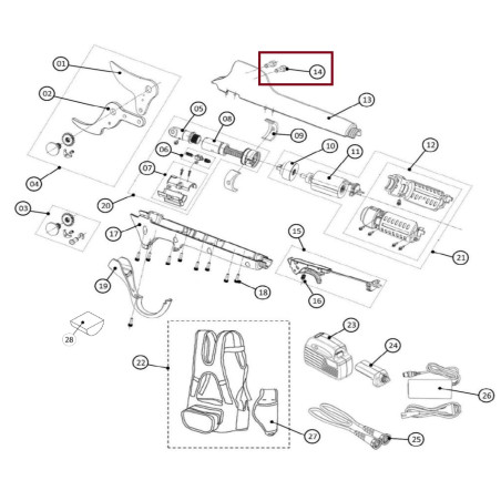 Kit Vite M5x13.5 (kit 10 pezzi) cod.KV600R24K Volpi