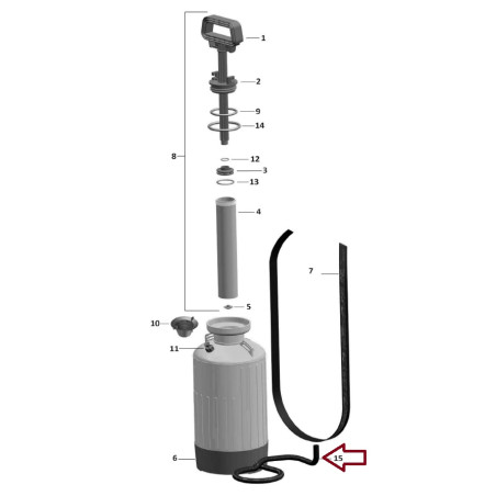 Tubo Mandata 120 cm cod.PVC120 Volpi