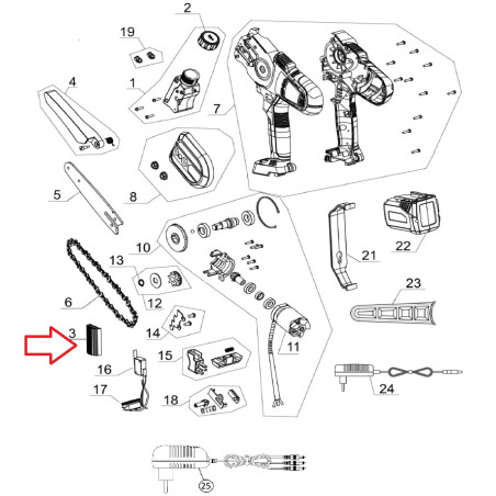 Kit Scheda Elettronica con Dissipatore cod.KVS5500R24K Volpi