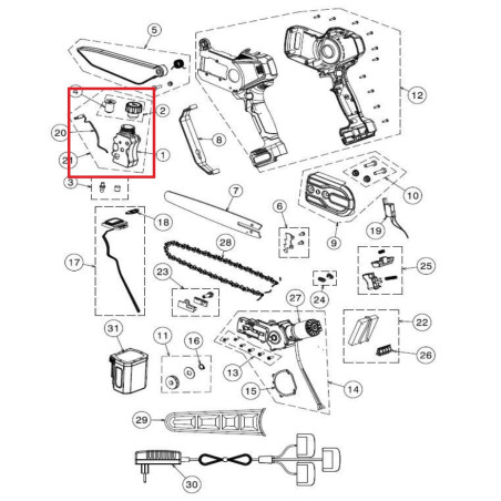 Kit Serbatoio Completo cod.KVS6000R50K Volpi