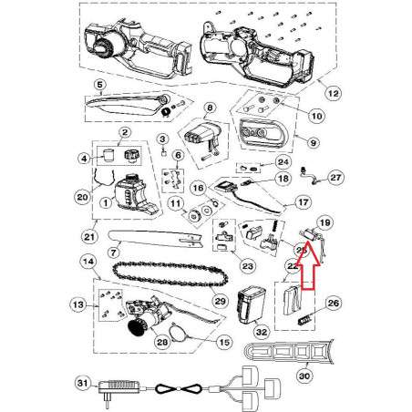 Interruttore Completo di Cablaggio cod.KVS8000R22 Volpi
