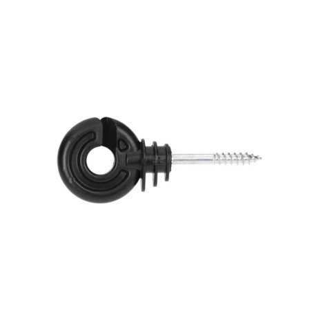 Isolatore giallo/nero vite legno ad anello